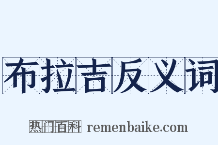布拉吉反义词是什么意思的图片